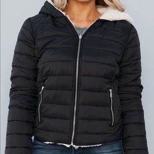 Reversible Puffer Sherpa Jacket